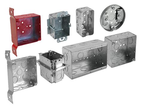 types of metal electrical boxes